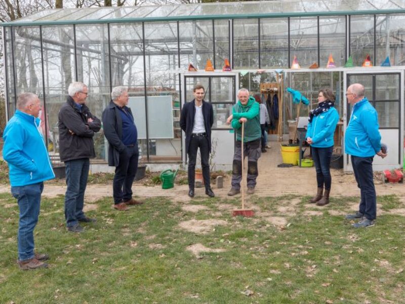 Staatssecretaris bezoekt de Landerij