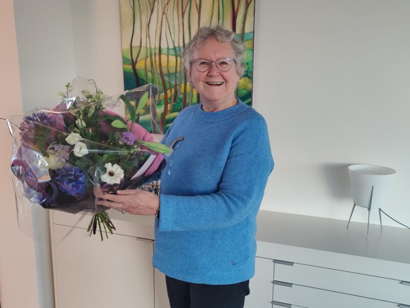 Anneke Manche in het zonnetje